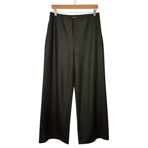 Eileen Fisher Wool Wide Leg Pants Size Medium Full Length Chocolate Brown NWT - Picture 10 of 10